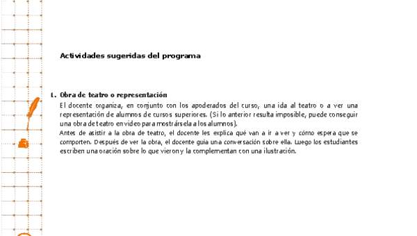 Actividades sugeridas Unidad 4 Actividades sugeridas Unidad 4