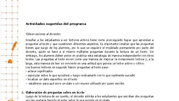 Actividades sugeridas Unidad 3 Actividades sugeridas Unidad 3