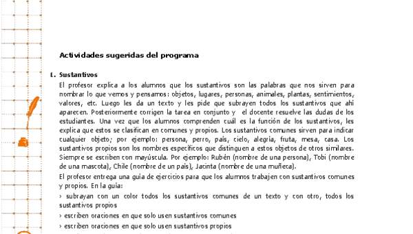 Actividades sugeridas Unidad 3 Actividades sugeridas Unidad 3