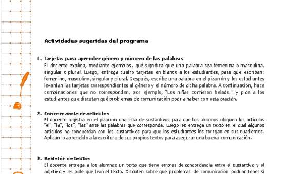 Actividades sugeridas Unidad 3 Actividades sugeridas Unidad 3
