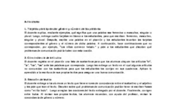 Actividades sugeridas Unidad 3 Actividades sugeridas Unidad 3