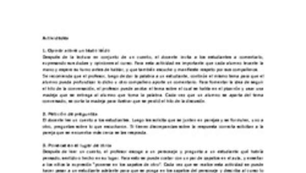 Actividades sugeridas Unidad 3 Actividades sugeridas Unidad 3