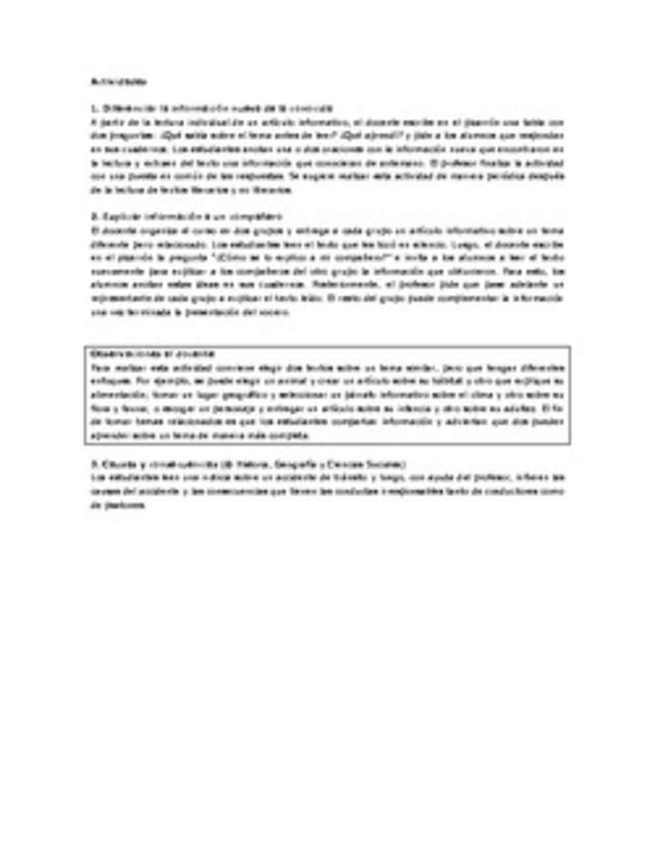 Actividades sugeridas Unidad 4