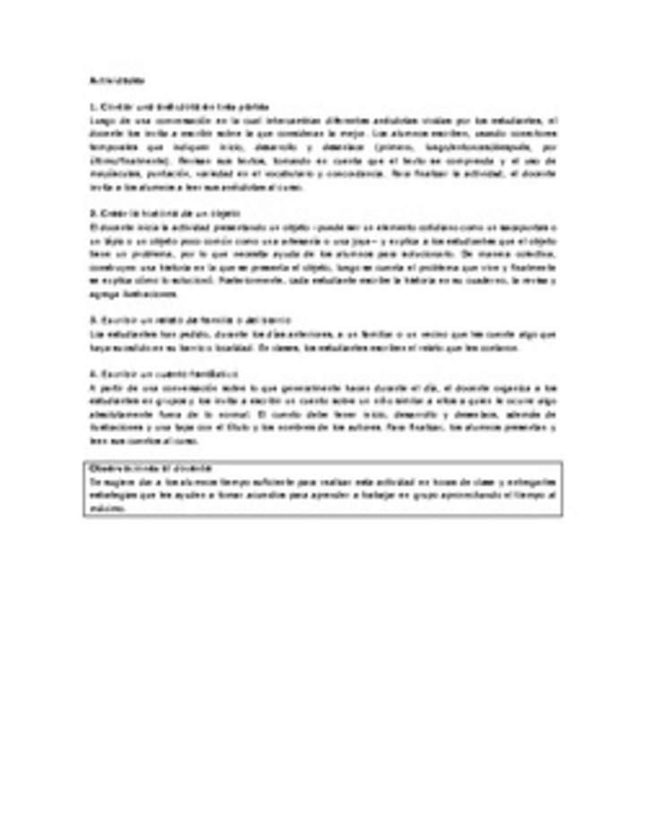 Actividades sugeridas Unidad 4 Actividades sugeridas Unidad 4