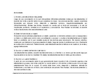 Actividades sugeridas Unidad 4 Actividades sugeridas Unidad 4