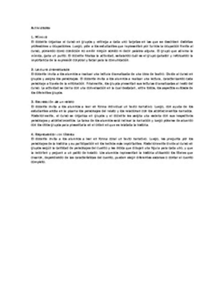 Actividades sugeridas Unidad 4 Actividades sugeridas Unidad 4