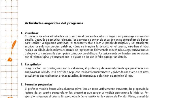 Actividades sugeridas Unidad 3 Actividades sugeridas Unidad 3