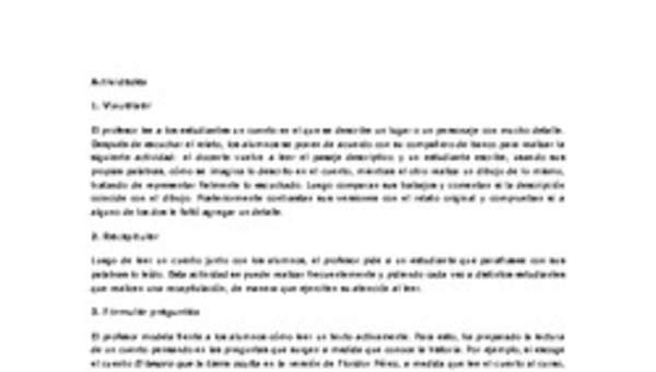 Actividades sugeridas Unidad 3 Actividades sugeridas Unidad 3