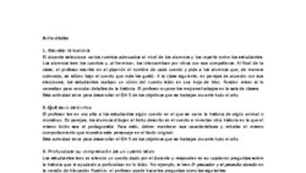 Actividades sugeridas Unidad 3 Actividades sugeridas Unidad 3