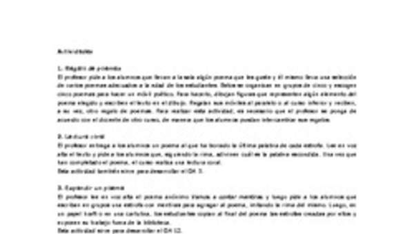 Actividades sugeridas Unidad 3 Actividades sugeridas Unidad 3