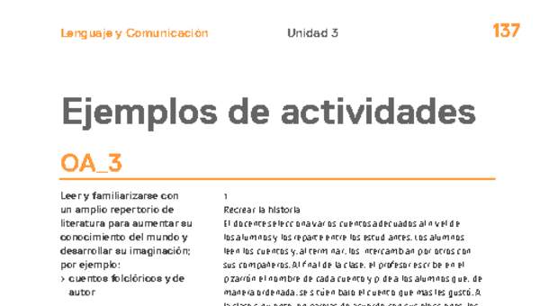 Actividades sugeridas Unidad 3 Actividades sugeridas Unidad 3