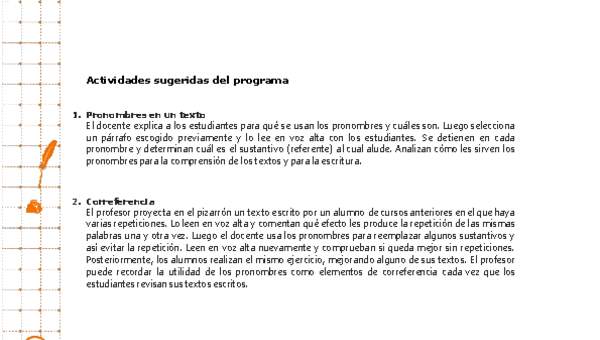 Actividades sugeridas Unidad 3 Actividades sugeridas Unidad 3