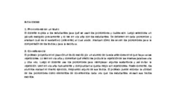 Actividades sugeridas Unidad 3 Actividades sugeridas Unidad 3