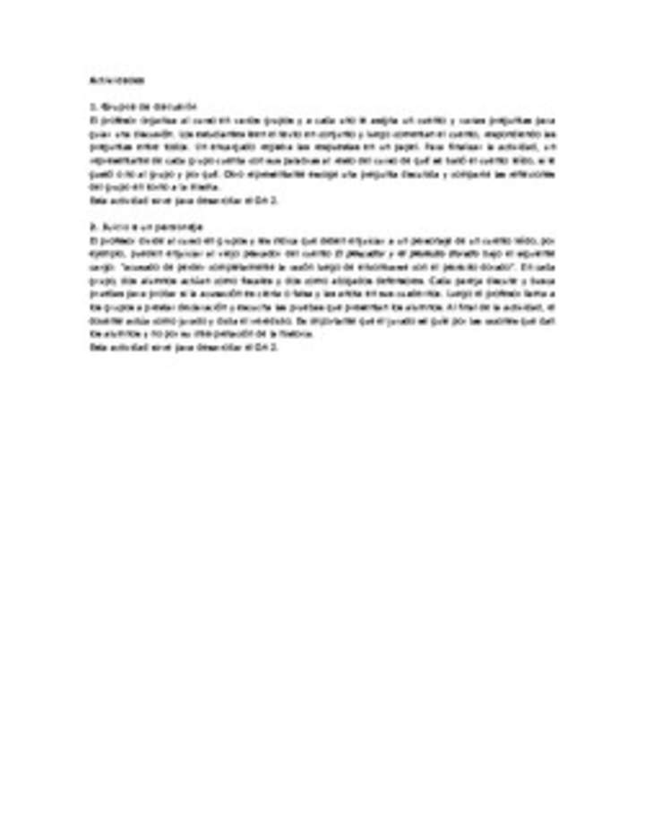 Actividades sugeridas Unidad 3 Actividades sugeridas Unidad 3