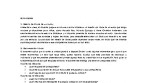 Actividades sugeridas Unidad 4 Actividades sugeridas Unidad 4