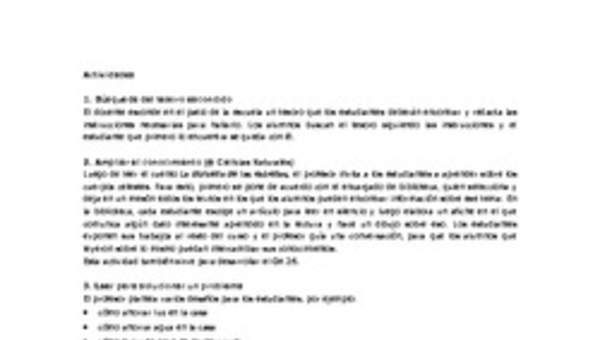 Actividades sugeridas Unidad 4 Actividades sugeridas Unidad 4