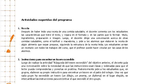Actividades sugeridas Unidad 4 Actividades sugeridas Unidad 4