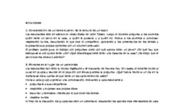 Actividades sugeridas Unidad 4 Actividades sugeridas Unidad 4