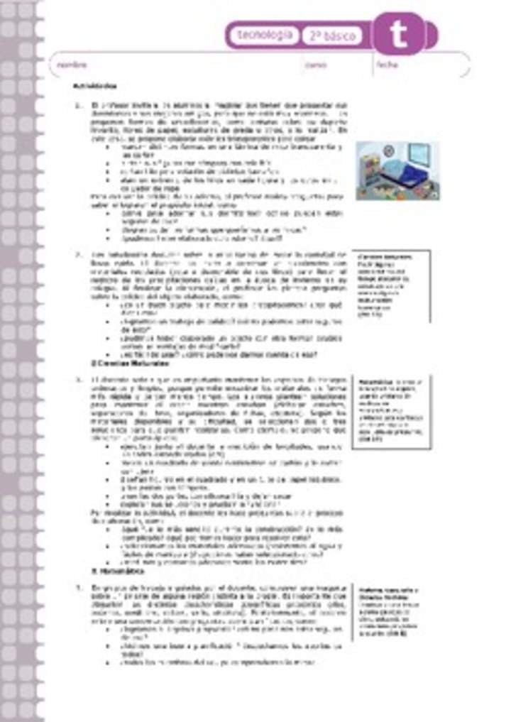 Actividades sugeridas Unidad 3 Actividades sugeridas Unidad 3