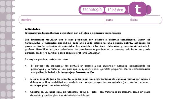 Actividades sugeridas Unidad 4 Actividades sugeridas Unidad 4