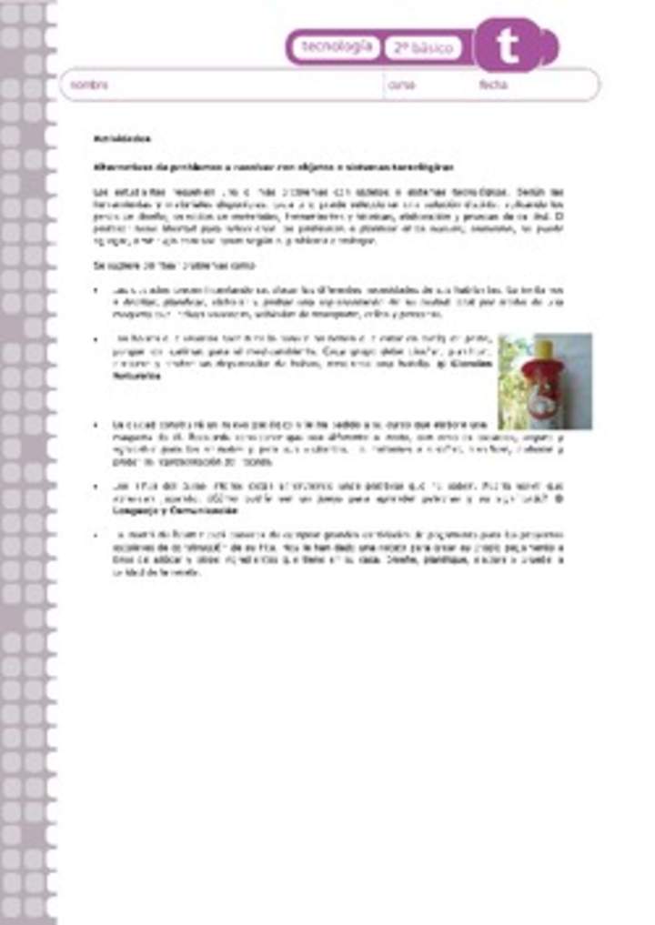 Actividades sugeridas Unidad 4 Actividades sugeridas Unidad 4