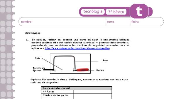 Actividades sugeridas Unidad 3 Actividades sugeridas Unidad 3