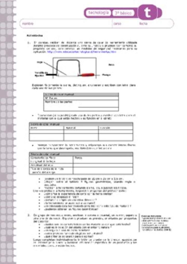 Actividades sugeridas Unidad 3 Actividades sugeridas Unidad 3
