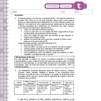 Actividades sugeridas Unidad 3 Actividades sugeridas Unidad 3