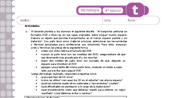 Actividades sugeridas Unidad 3 Actividades sugeridas Unidad 3