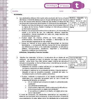 Actividades sugeridas Unidad 3