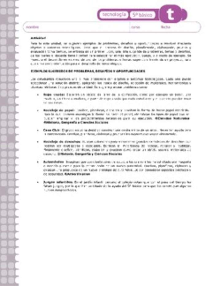 Actividades sugeridas Unidad 4 Actividades sugeridas Unidad 4