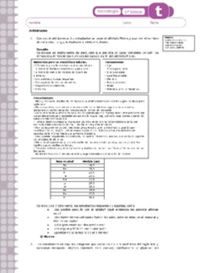 Actividades sugeridas Unidad 3 Actividades sugeridas Unidad 3