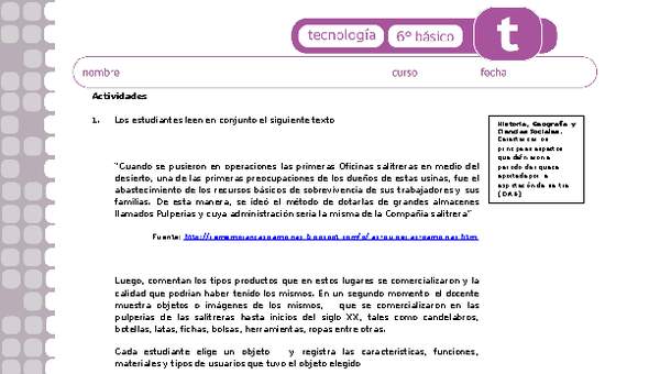 Actividades sugeridas Unidad 3 Actividades sugeridas Unidad 3