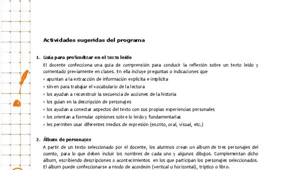 Actividades sugeridas Unidad 3 Actividades sugeridas Unidad 3