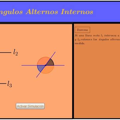 Ángulos alternos internos Ángulos alternos internos