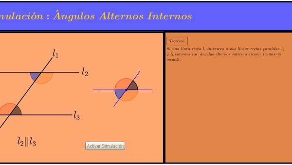 Ángulos alternos internos Ángulos alternos internos