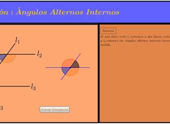 Ángulos alternos internos Ángulos alternos internos