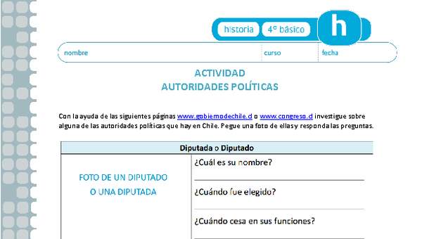 Autoridades políticas Autoridades políticas