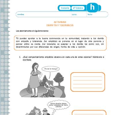 Empatía y tolerancia Empatía y tolerancia