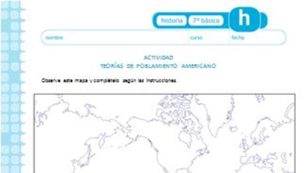 Teorías del poblamiento Americano Teorías del poblamiento Americano