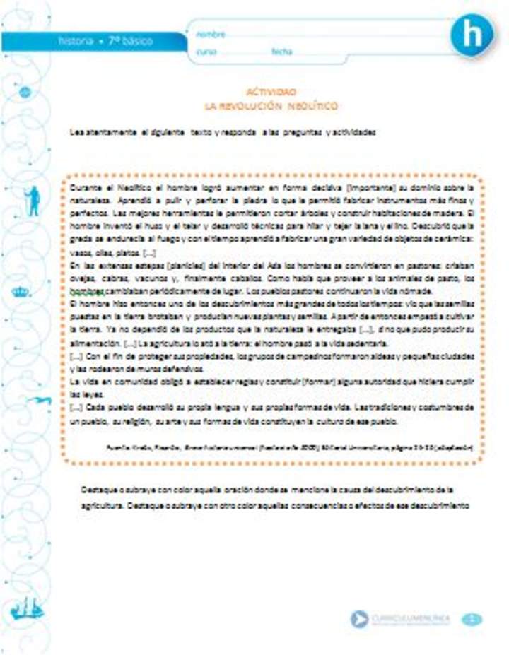 La revolución del Neolítico La revolución del Neolítico