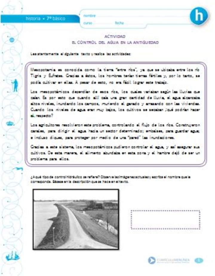 El control del agua en la Antigüedad El control del agua en la Antigüedad