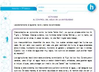 El control del agua en la Antigüedad El control del agua en la Antigüedad