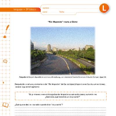 "Río Mapocho": carta a Oliver "Río Mapocho": carta a Oliver