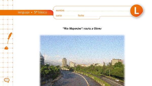 "Río Mapocho": carta a Oliver "Río Mapocho": carta a Oliver