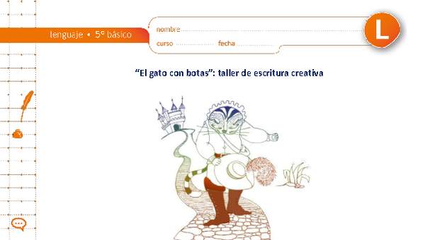 "El gato con botas": taller de escritura creativa "El gato con botas": taller de escritura creativa