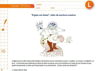 "El gato con botas": taller de escritura creativa "El gato con botas": taller de escritura creativa