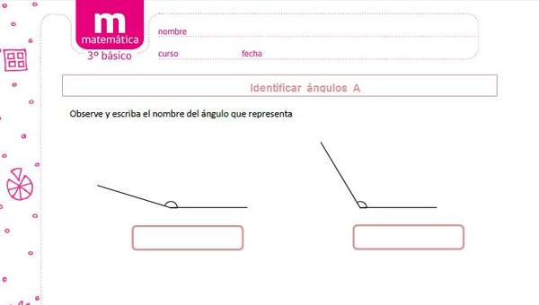 Identificar ángulos A  Identificar ángulos A