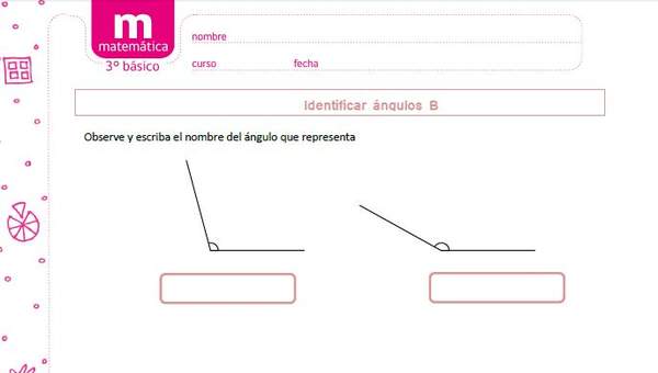 Identificar ángulos B  Identificar ángulos B