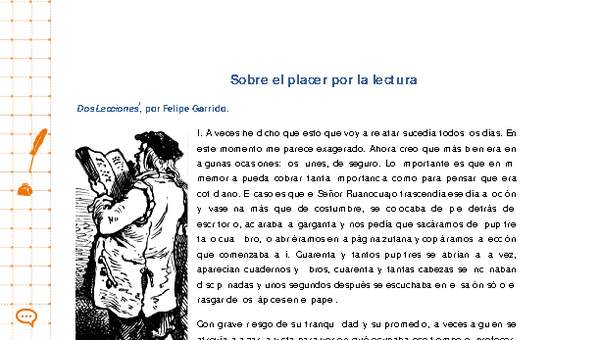 Sobre el placer por la lectura Sobre el placer por la lectura
